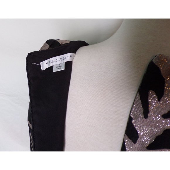 🆕KAY UNGER Tibby Flare Midi Dress Zebra Animal Print 2 - Picture 11 of 11